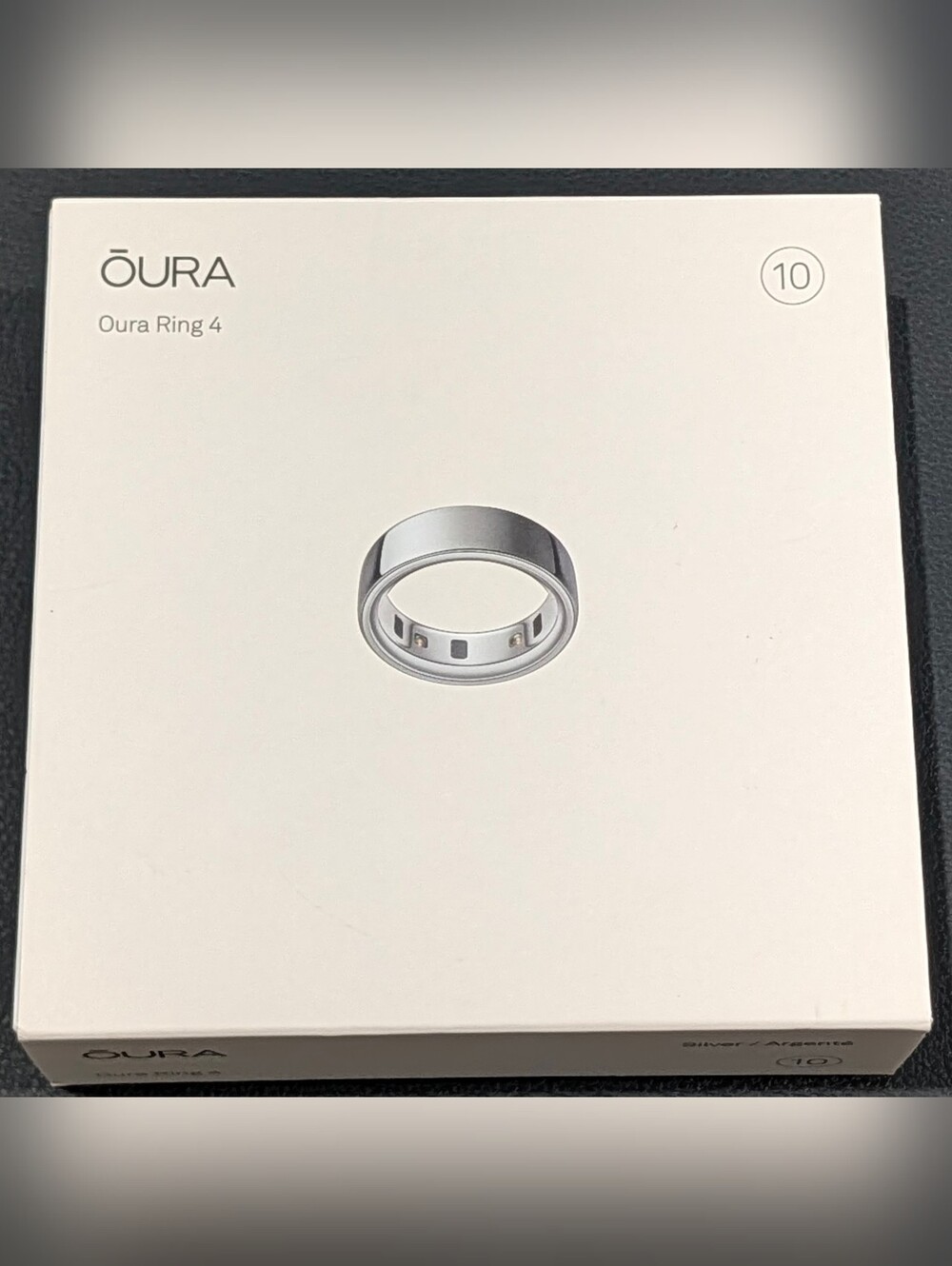BRAND NEW IN BOX Oura Silver Ring 4 Smart Band for Men
